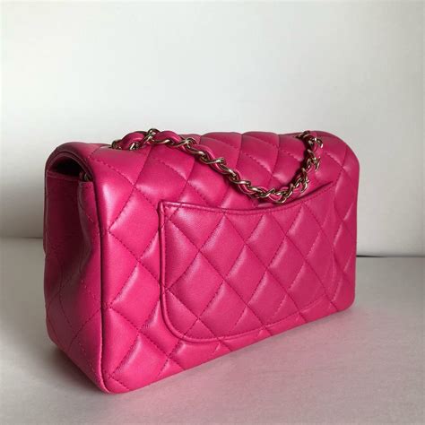 chanel micro bag pink|mini rectangular Chanel bag.